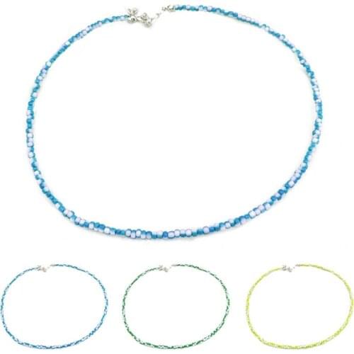 1pc Bohemian Style Bead Necklace Adjustable Elegant Casual Beaded Choker For Women Girls Jewelry Accessories