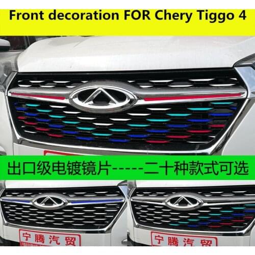 Front decorative stickers FOR Chery Tiggo 4 2017-2019 Exterior modified decorative sequins