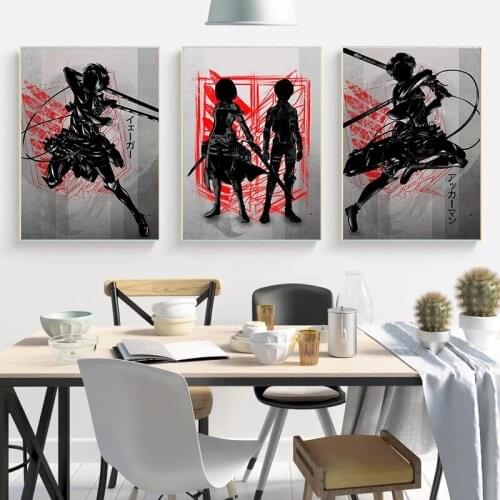 Attack On Titan Posters Hd Print Picture Modern Canvas Painting Anime Wall Pictures For Living Room Art Nordic Home Decoration