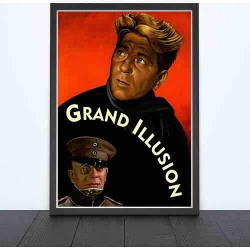 The Grand Illusion (1939) Poster La Grande Illusion French war film Decor Art Jean Gabin Dita Parlo Pierre Fresnay Gift