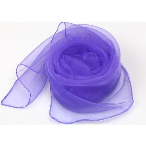 Transparent Summer Scarf For Women Square Head Wear Shinny Solid Color Thin Chiffon Neck Shawl Beach Vacation Accessories