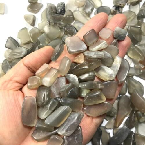 Drop Shipping 100g 3 Size Natural Black Sunstone Moonstone Mineral Crystal Gravel Rock Specimen stones and crystals
