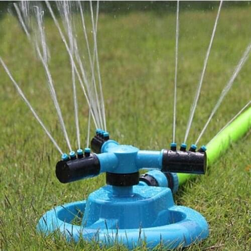 4 Points Interface Water Pipe Garden Sprinkler Device 360 Degree Automatic Rotation Garden Vegetable Field Sprinkler Humidifier