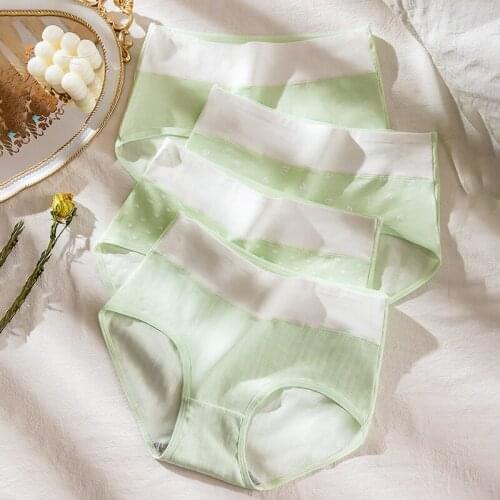 Women Cotton Underwear Sexy Solid Color Panties Fashion Comfort Breathable Briefs High Waist Seamless Underpants Female Lingerie