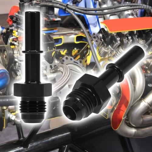 X Autohaux An6 Male Thread to 5/16" Fuel Pipe Quick Adapter Push on EFI Fitting Aluminum Alloy