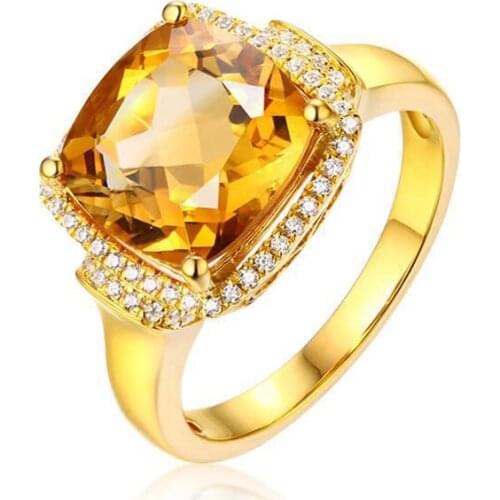 MENGYI Womens Classic Square Zircon Minimalist Gold Ring Luxury Wedding Ring Jewelry Factory Outlet Ultra Low Price