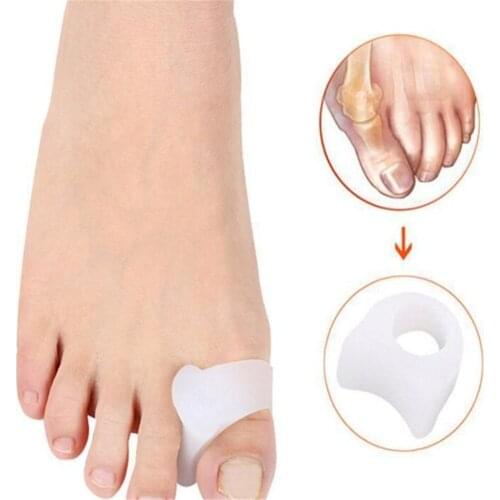 1pair Silicone Gel Toe Separator Straightener Bunion Hallux Valgus Corrector Pain Relief Bone Ectropion Adjuster Foot Care Tool