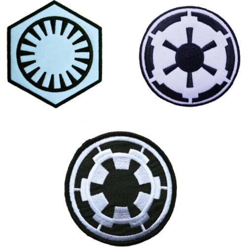 10 pcs Fashion Geometric Figure Badge Embroidered Iron On Patch, Biker Vest Jacket backpack fabric clothing accessories DIY