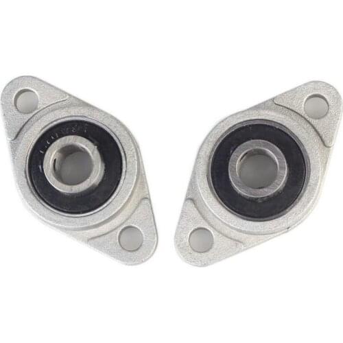 2Pcs KFL08 FL08 Self Aligning Pillow Block Flange Bearing 8mm Shaft