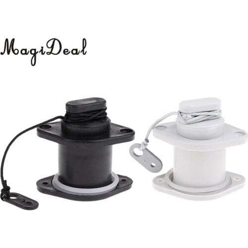 36mm Universal Boat Scupper Drain Valve Cap for Marine Kayak Inflatable Boat Fishing Boat Dinghy Yacht Accessories Black/Gray
