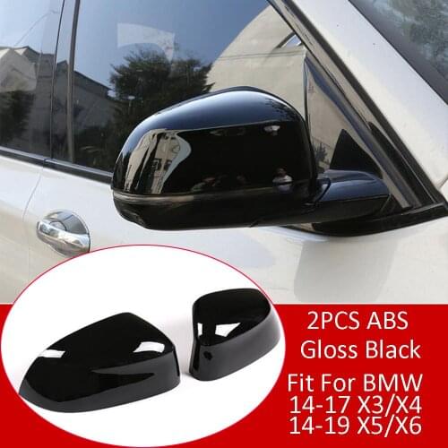 ABS Side Rearview Mirror Cover For BMW X3 X4 F25 F26 2013-2017 X5 X6 2014-2019