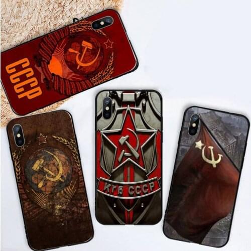 Soviet Union USSR Flag Phone Case for iPhone 11 12 pro XS MAX 8 7 6 6S Plus X 5S SE 2020 XR mini