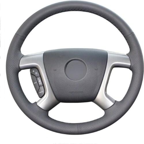 DIY Sewing-on PU Leather Steering Wheel Cover Exact Fit For Chevrolet Captiva 2007-2014