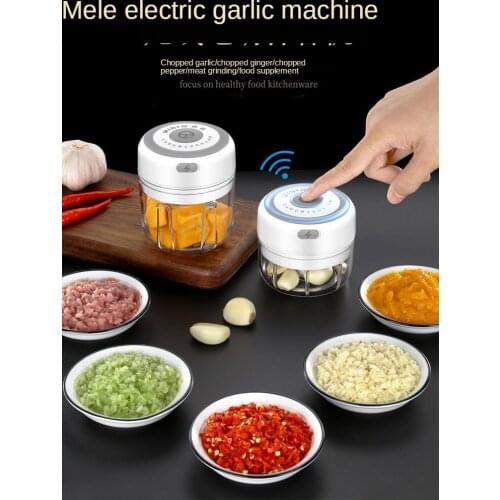 Garlic Masher Meat Grinder Crushing Garlics Household Garlic Stirring Machine Garlic Masher Babycook Pull Garlic Masher