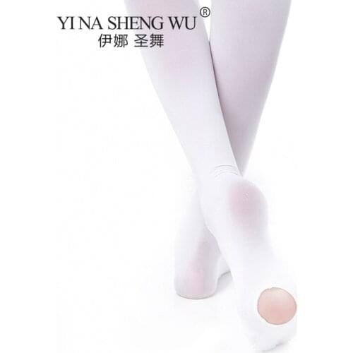 Children Girls Ballet Dance Tights Kids Adult Nylon Leggings Socks Gymnastics Dance Ballet Pantyhose 60D Ballet Socks With Hole
