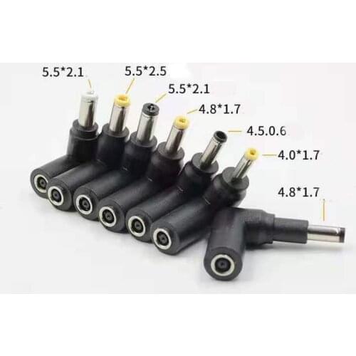DC 4.5*3.0 Female to DC 5.5*2.1 MALE For 4.5*0.6 adapter Laptop Charger 4.8*1.7 5.5*1.7 4.0 5.5*2.5mm size DC jack
