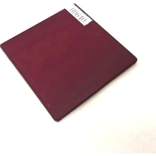 640nm size 50x50mm optical window ir pass filter glass HB640