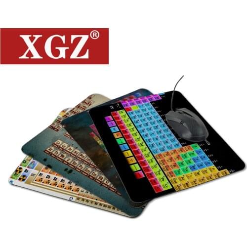 XGZ Customized Periodic Table Retro Elegant Mouse Pad Game Rectangle Small Player Non-slip Desk Soft Rubber