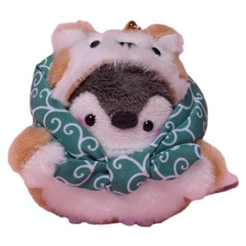 Cute Cartoon Japanese Positive Energy Penguin Shiba Inu Rice Ball Penguin Plush Toy Bag Pendant Keychain For Girlfriend Gift