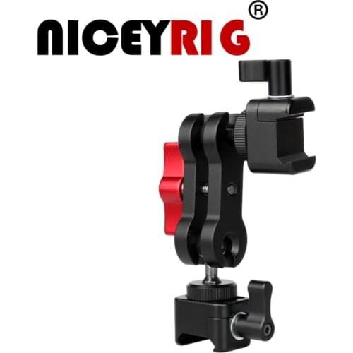 NICEYRIG NATO Clamp Bracket Monitor DSLR Video Stabilizer Bracket Camera Cage Support NATO Mount DSLR Camera Rig NATO Clamp Rig