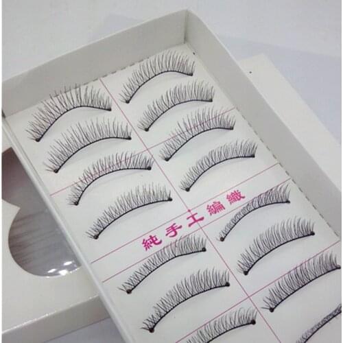 2019 Mink Lashes New Beaty 216 Cotton Stalk Pure Manual Natural Short False Eyelashes Makeup Maquiagem Faux Mink Handmade