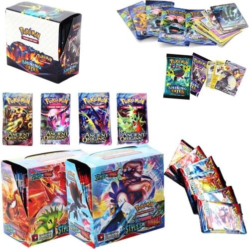 New Pokemones Kaarten French Spanish English Cards (Sealed Retail Box=36 Packs=360pcs) Pokemon Sword Shield Battle Styles Full