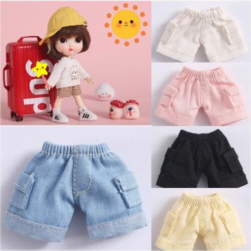 Obitsu11 clothes ob11 dolls Cute lovely pants P9、1/12 BJD shorts Leisure Fashion wild pocket pants 9 colors