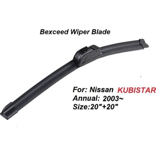 20"+20" High quality Bexceed of car windshield Flat wiper blade For Nissan Kubistar