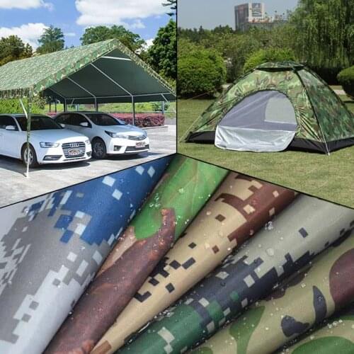 Thick Camouflage Waterproof Silver Coated Oxford Cloth Tent Sunshade Screen Fabric Car Cover Diy Sewing Satchwork 100x150cm