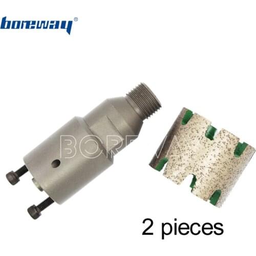 Boreway Supply A Lot (2 Pieces ) of D50x40Tx10H Continuous Diamut Heavy Duty Stubbing Wheel With 37mm Alex Wheel For Sinkholes