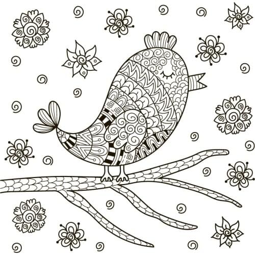 Bird On Branch Clear Stamps For DIY Scrapbooking Card Making Silicone Stamps Fun Decoration Supplies