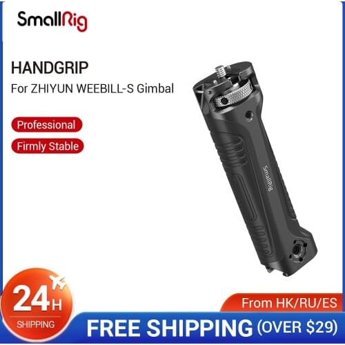 SmallRig Handgrip for Zhiyun-Tech WEEBILL-S Gimbal Quick Release Handle Grip With Cold Shoe Mount & Carry Strap Slot - 2636