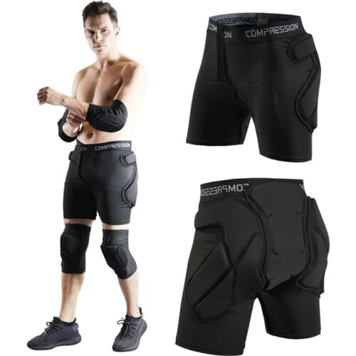 Mens Women Outdoor Snowboard protection Hip Padded Shorts Sport Short Pants for Skating Sports Protective Snowboard Shorts