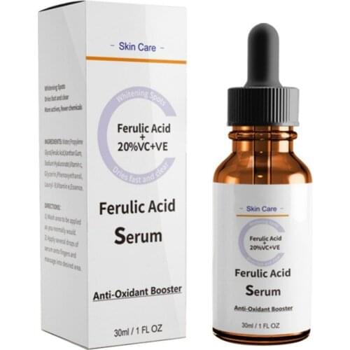 Facial Ferulic Acid Serum Moisturizing Exfoliation Repair Wrinkles Firming Skin Body Anti-Aging Body Anti-Oxidant Essence
