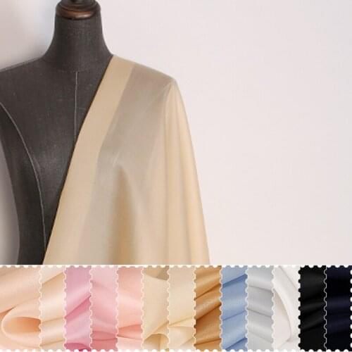140CM Wide 12MM Solid Color Stiff Silk Organza Fabric for Summer Spring Jacket Dress Skirt DE1406