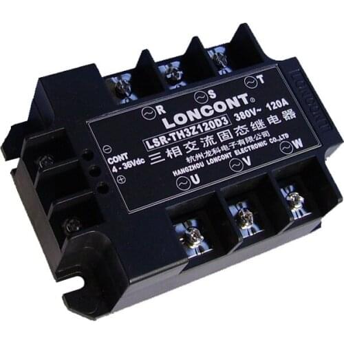 Three-phase AC Solid State Relay 120A/380V LSR-TH3Z120D3 DC Control AC No Contact