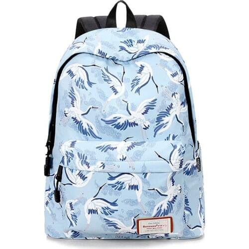 Trend Women Backpack Preppy Style Female College Students Back Pack Large Capacity Printing Girls Knapsack School Bag for Teens