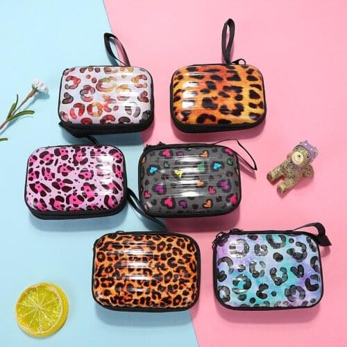 Creative Square Zipper Earphone Coin Zipper Storage Bag Mini Wallet Card Key Holder Zip Coin Purse Money Bag