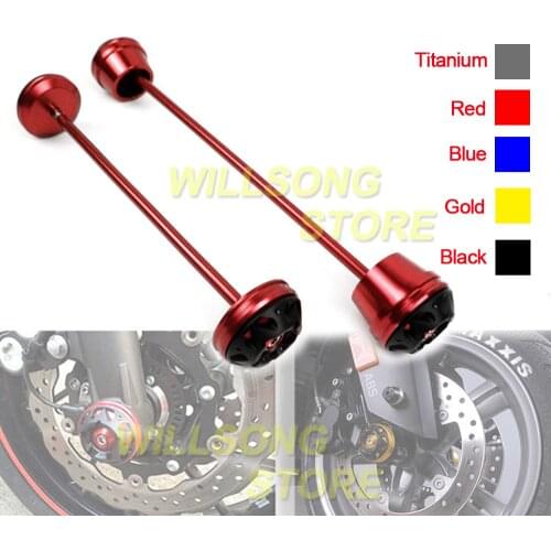 Front/Rear Wheel Protector Axle Fork Crash Slider For SUZUKI GSR750 2012-2016 GSXS750 2015-2016 Motorcycle Falling Protection