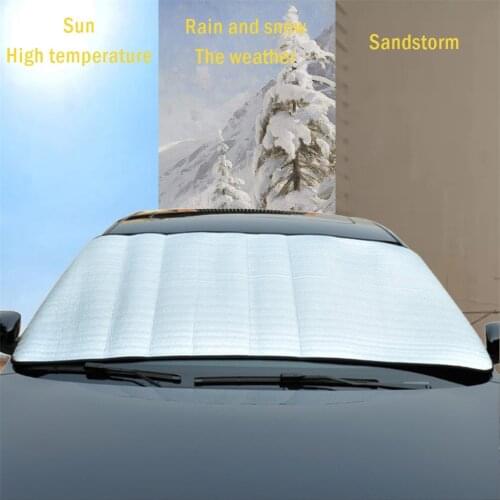 Shading Front Windshield Snow Cover Ice Removal Wiper Visor Protector All Weather Winter Summer Frost resistant covers towel