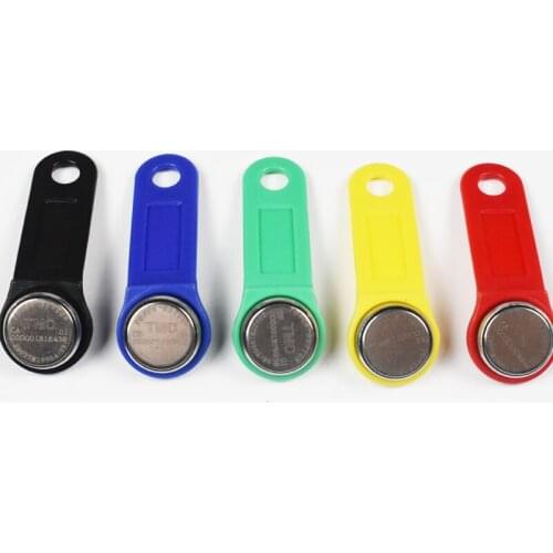 10pcs/lot 1990A-F5 TM card tm sauna lock card Dallas ibutton touch memory button with handle For guard tour not rewritable