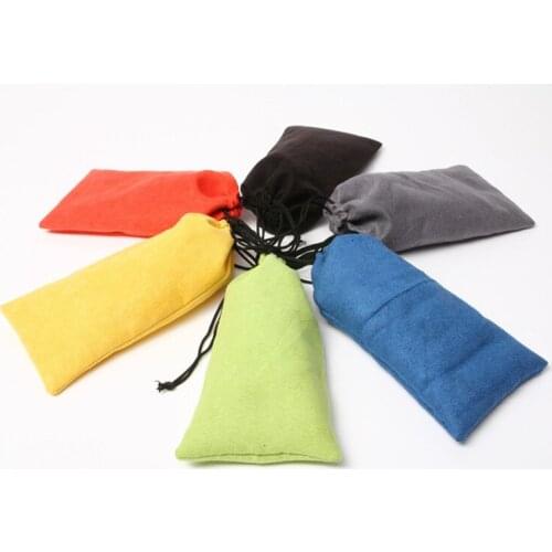 100pcs/lot Black Cloth Fabric bags Sunglasses soft pouches eyewear case Cloth bags for Multicolor Lowest price Customizable LOGO