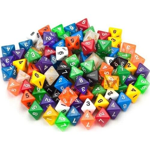 11 PCS/Set Funny Dice 17*23mm 11 Colors/Set Dice Gaming Dice Standard
