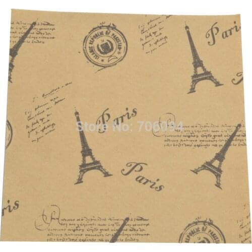 200PCS 10x10cm &13x13cm Pudding Bottle Sealing paper Tower Mini Square kraft package paper gift paper