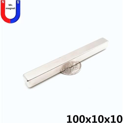 6/10/30pcs 100x10x10 magnet cuboid square 100*10*10 magnet strong 100x10x10 mm neodymium magnet rare earth permanent NdFeB power
