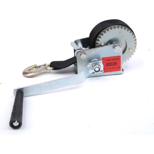 800LBS 6M Boat Truck Auto Portable Manual Winch Webbing Sling, Hand Tool Lifting Sling