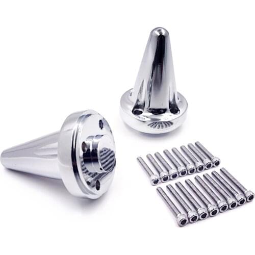 Aftermarket free shipping motorcycle parts Replacement Motorcycle Spike Bar Ends Stiletto end Caps for ISO Style Hand Grip