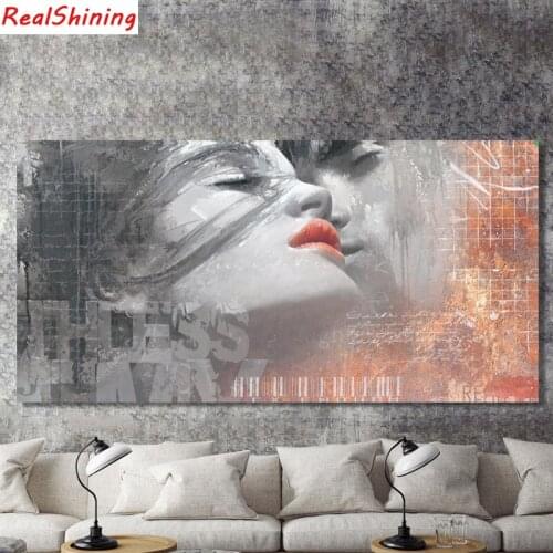 Large size 5D Diy Diamond Painting Cross Stitch full Square Diamond Embroidery lovers for room Decor H2313