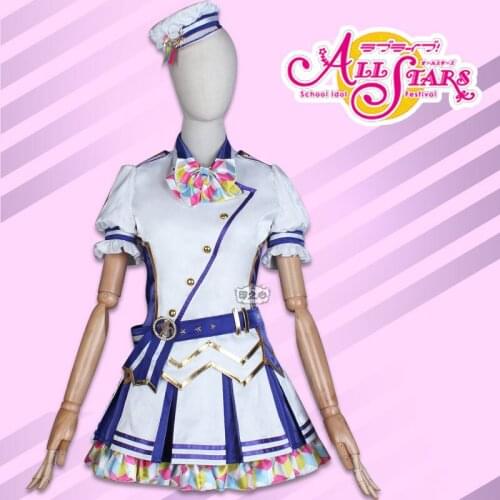 Anime Lovelive!SIF ALL STARS Aqours The First Anniversary Team Suit Lovely Dress Uniform Cosplay Costume Halloween Party Outfit