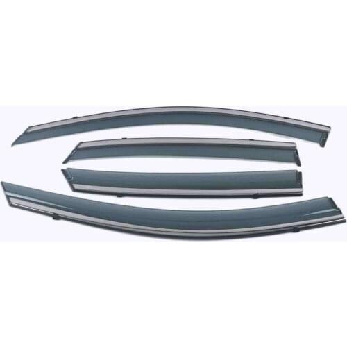 Car Styling 4 Pieces Rain Guards Side Window Visor Cover Trim For Hyundai Kona 2018-2021